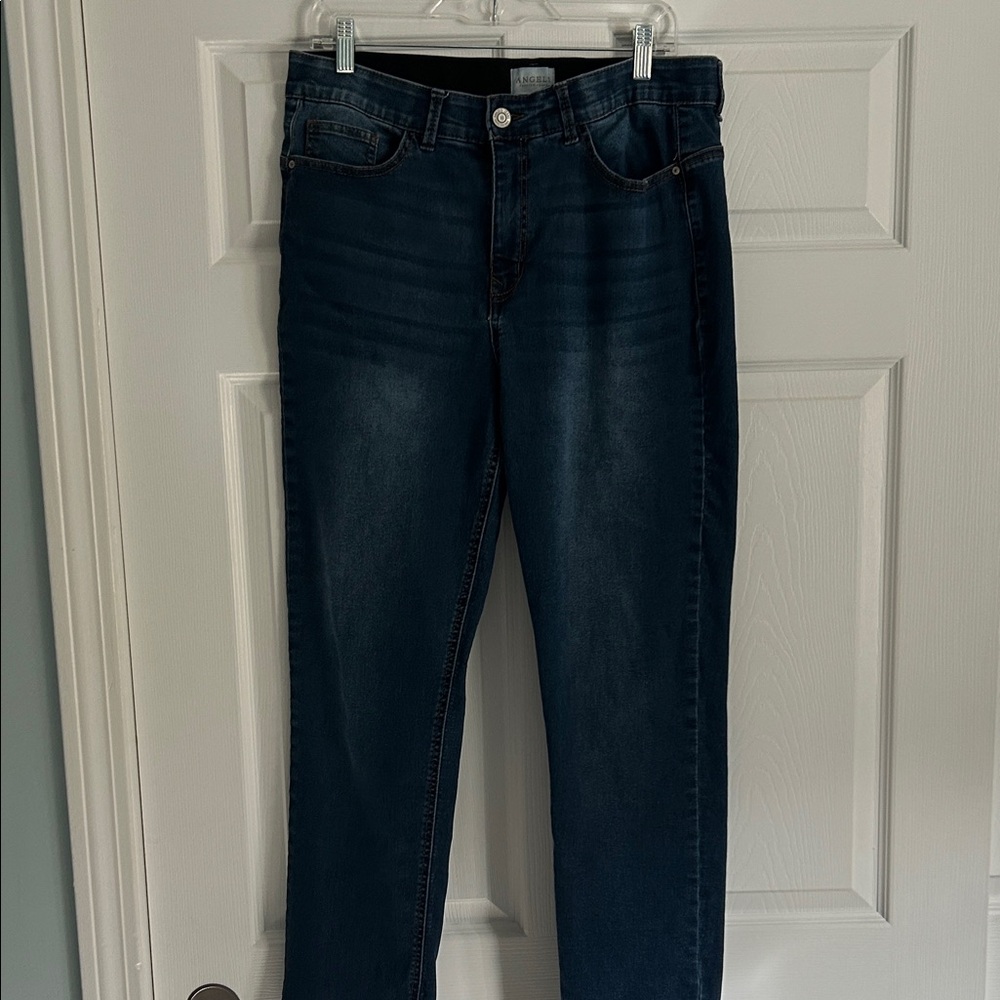 Angels Dark Blue Straight Leg Jeans